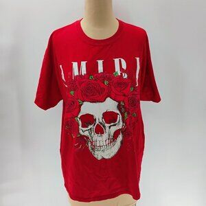 Amiri Grateful Dead Skull Tee T-shirt Black Red‎ Medium